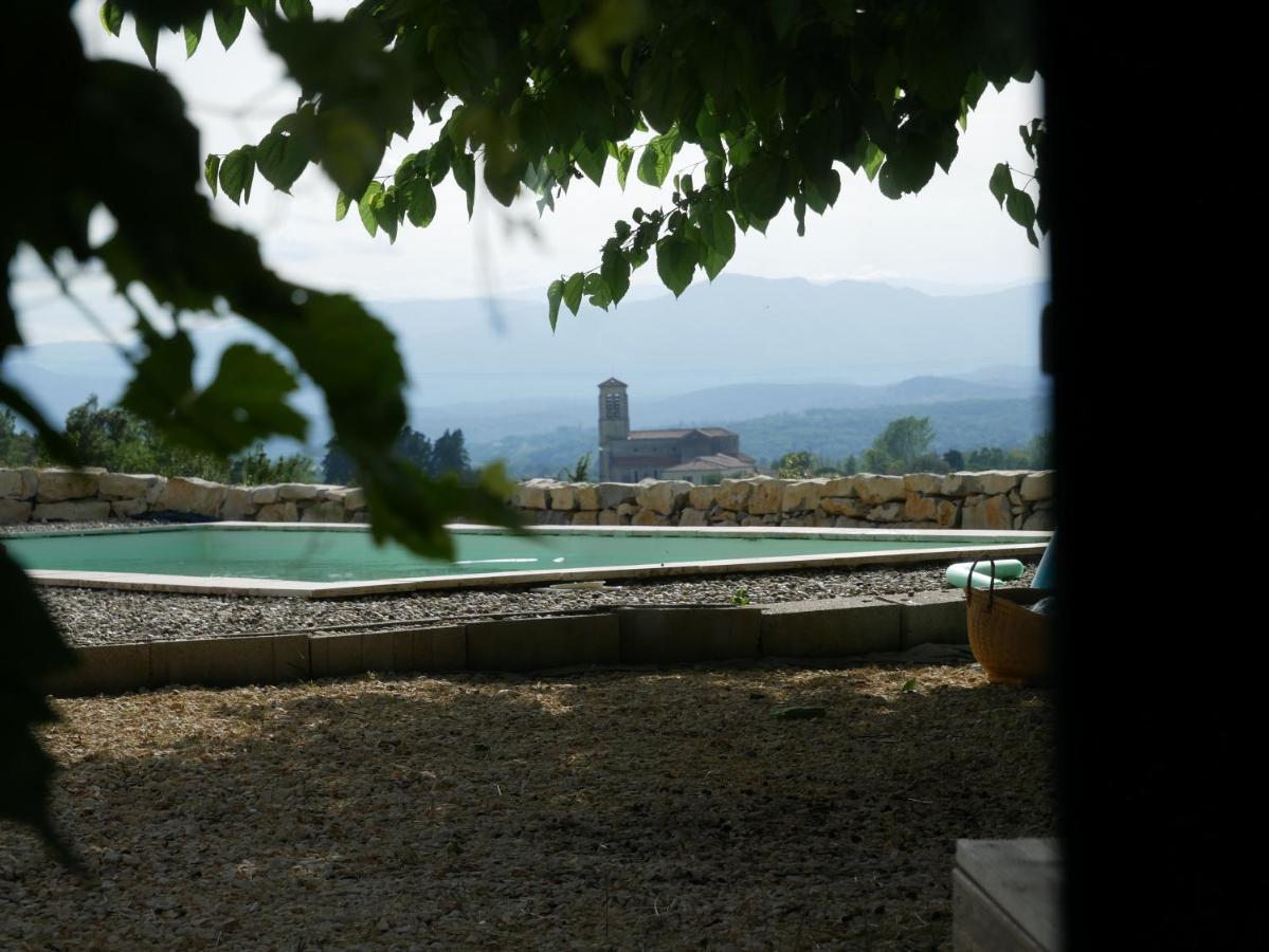 Les Agaves Piscine Panoramique Vue Exceptionnelle Bed and Breakfast Grospierres Eksteriør billede